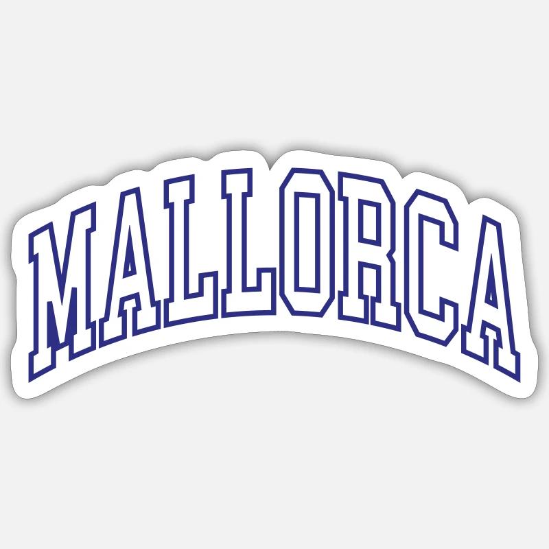 Majorca - Sticker size S (10 x 10 cm) - white matte