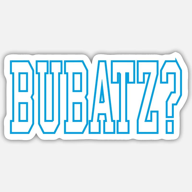 Bubatz - Sticker Größe S (10 x 10 cm) - Mattweiß
