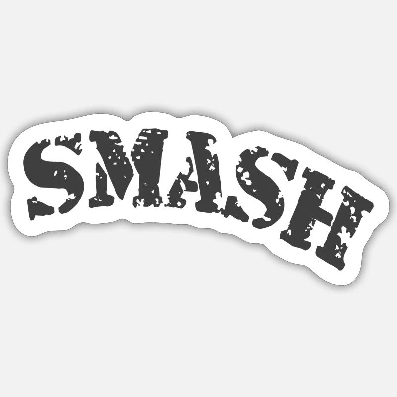 Briser - Sticker taille S (10 x 10 cm) - blanc mat