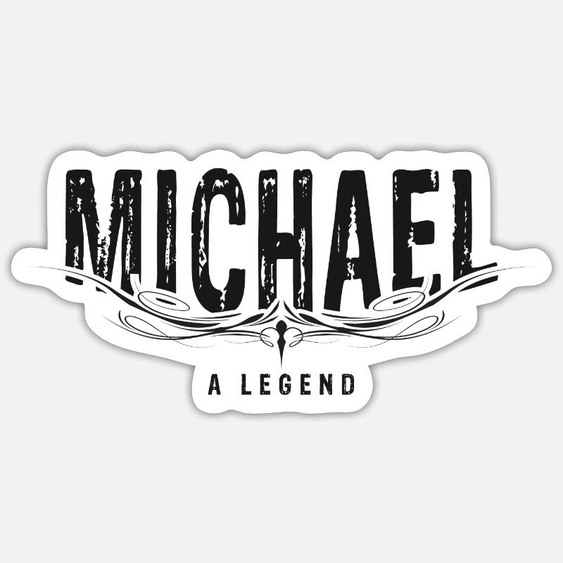 MICHAEL UNE LÉGENDE Sticker taille S (10 x 10 cm)