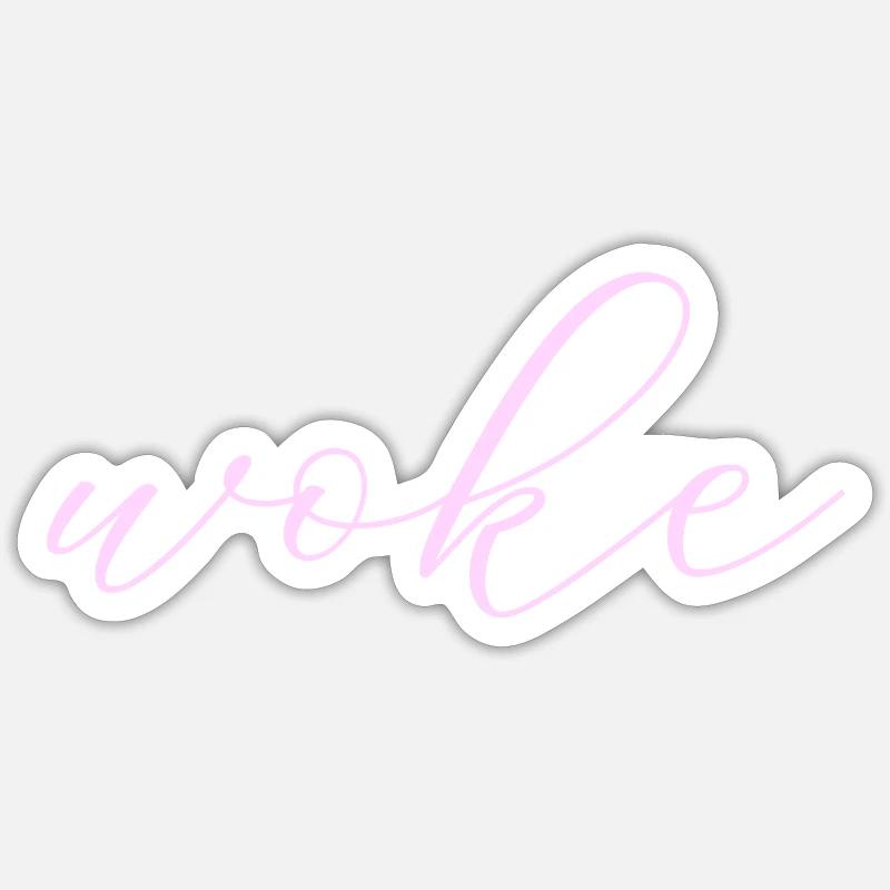Autodérision : WOKE Sticker taille S (10 x 10 cm)