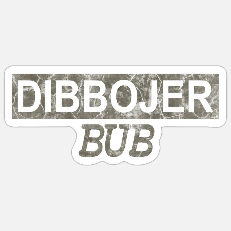 Dibbojer Bub V2 Sticker Größe S (10 x 10 cm)
