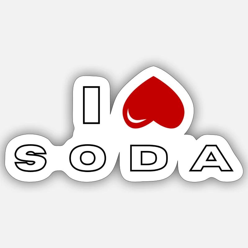 I hate Soda Sticker size S (10 x 10 cm)