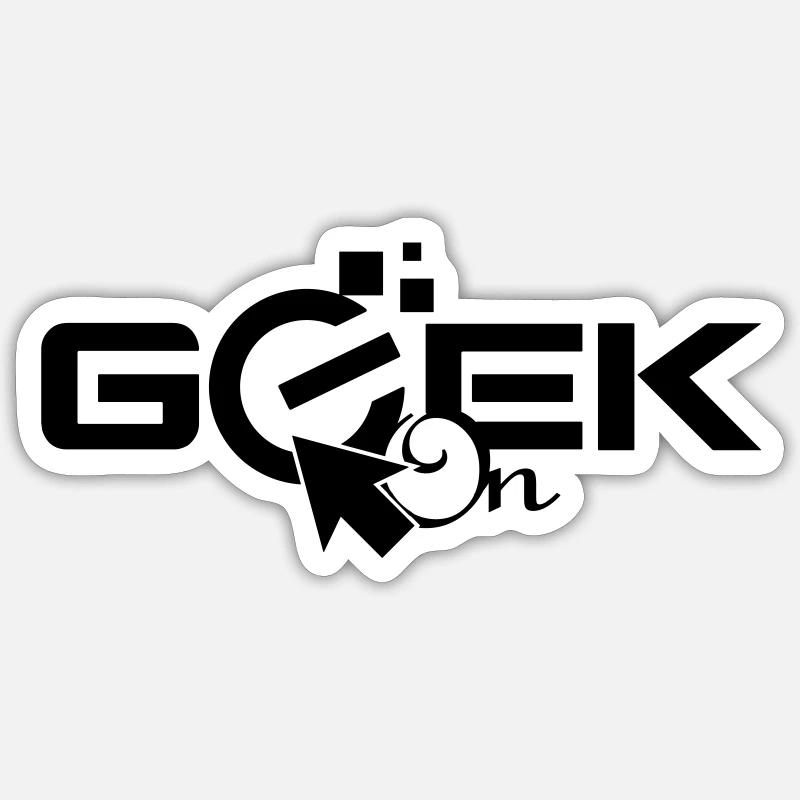 Geen On À propos de Nerd fan de PC Sticker taille S (10 x 10 cm)
