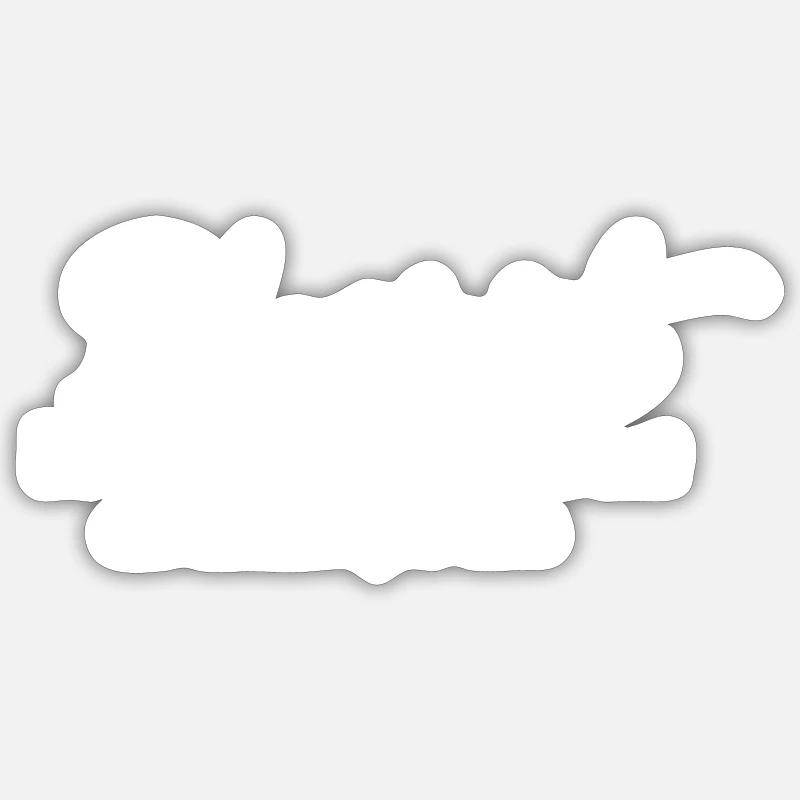 Physicien - Sticker taille S (10 x 10 cm) - blanc mat
