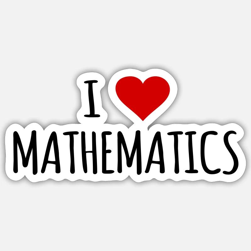 Mathematik Mathematiker Mathematiklehrer Geschenk - Sticker Größe S (10 x 10 cm) - Mattweiß