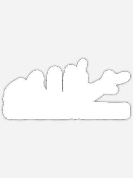 Frisbee Wurfscheibe Sport - Sticker Größe S (10 x 10 cm) - Mattweiß