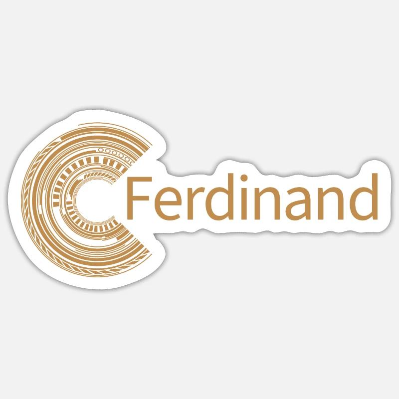 Für Ferdinand - Sticker Größe S (10 x 10 cm) - Mattweiß
