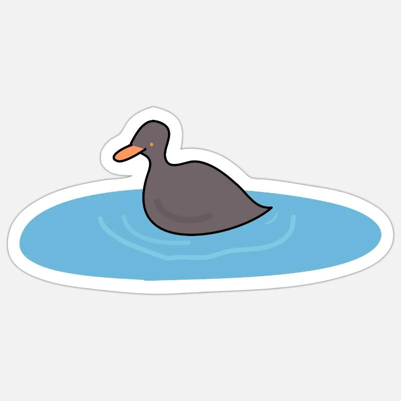 Entenvogel 2 Sticker Größe S (10 x 10 cm)