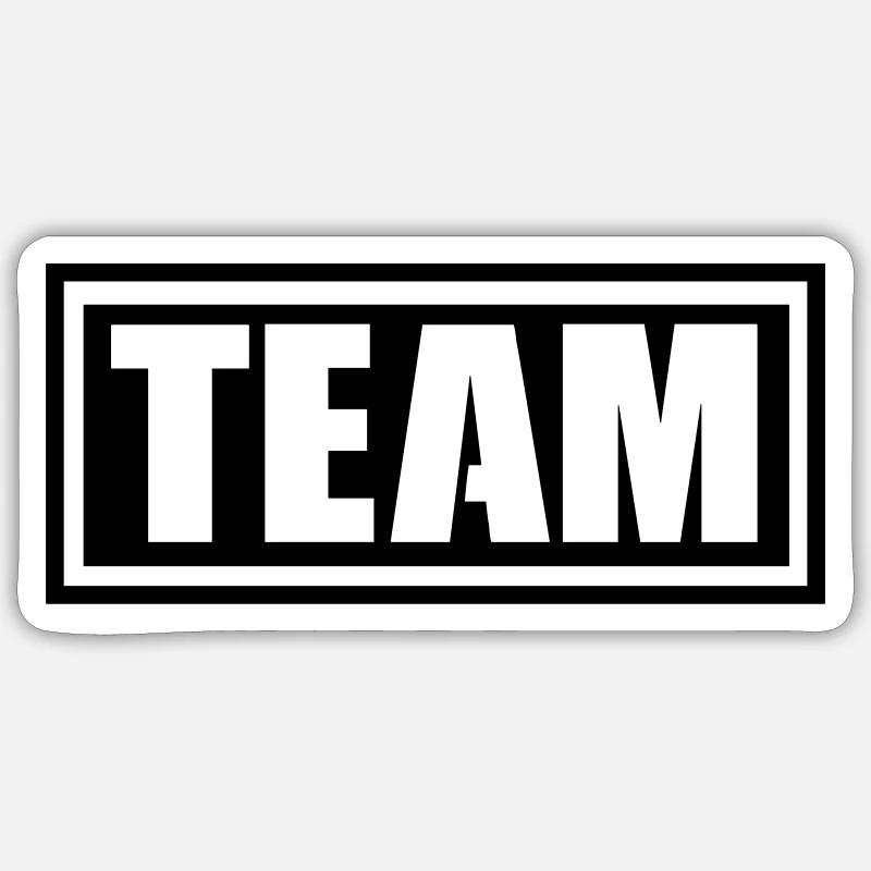 team Sticker size S (10 x 10 cm)