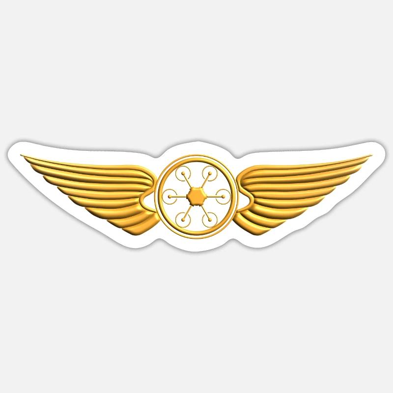 Drone Pilot Sticker Größe S (10 x 10 cm)