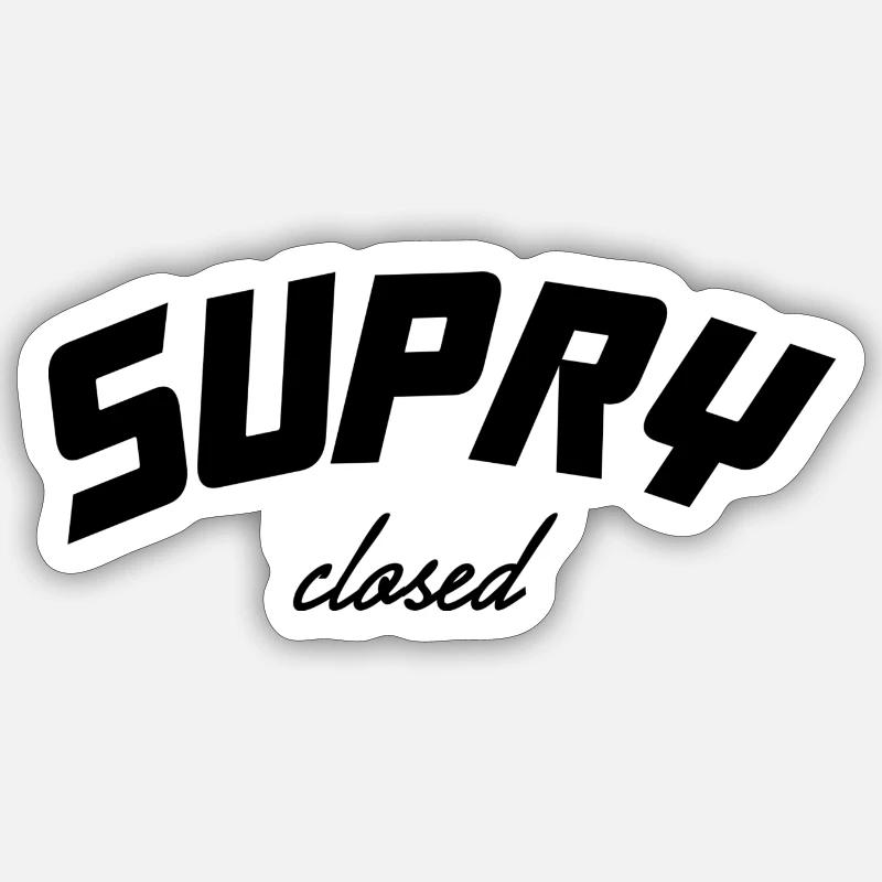 Supry - Sticker Größe S (10 x 10 cm) - Mattweiß