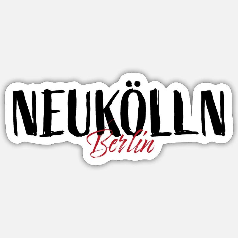 Neukölln - Sticker Größe S (10 x 10 cm) - Mattweiß