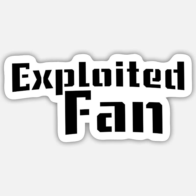 Ventilateur exploité - Sticker taille S (10 x 10 cm) - blanc mat