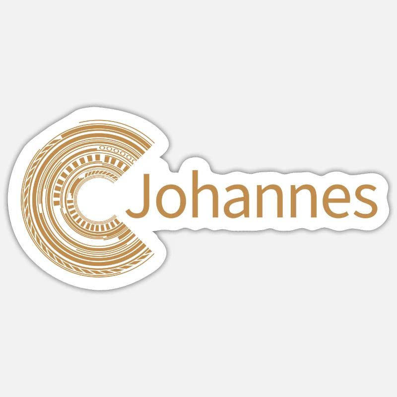 For John - Sticker size S (10 x 10 cm) - white matte