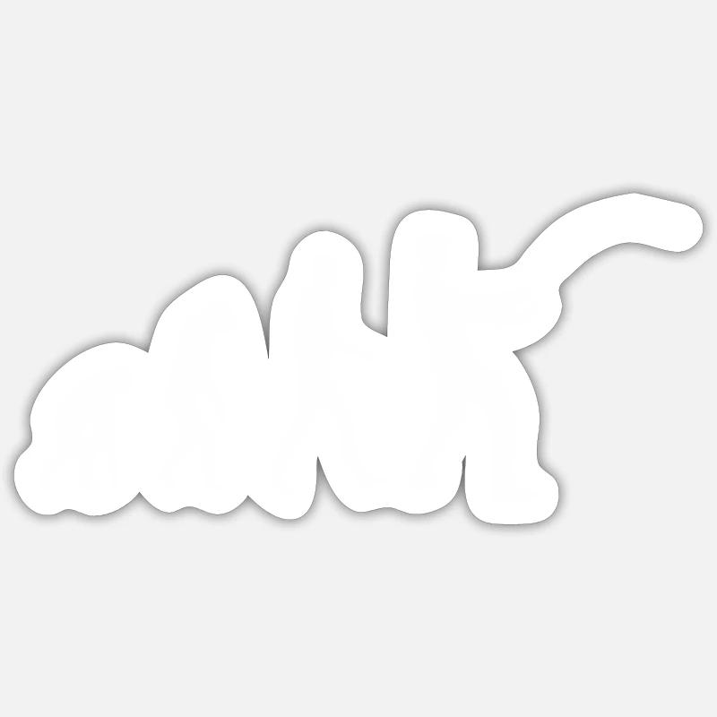 Chemise Evolution Angler - Sticker taille S (10 x 10 cm) - blanc mat