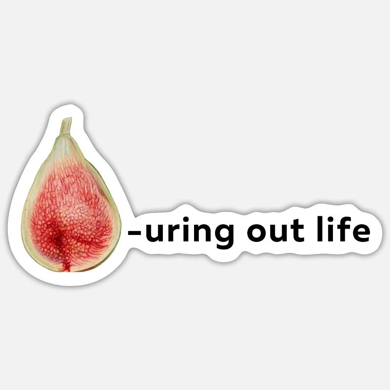 Fig-uring out life Sticker size S (10 x 10 cm)