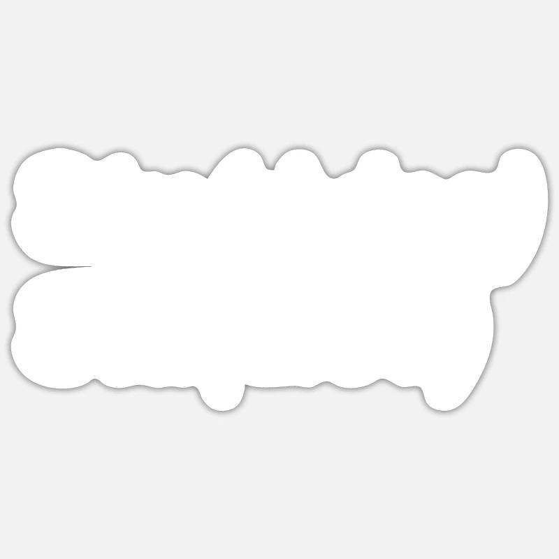 Study Funny T-Shirt - Sticker size S (10 x 10 cm) - white matte
