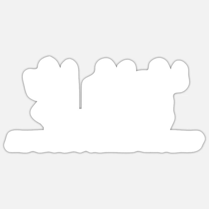 Danse 399 - Sticker taille S (10 x 10 cm) - blanc mat