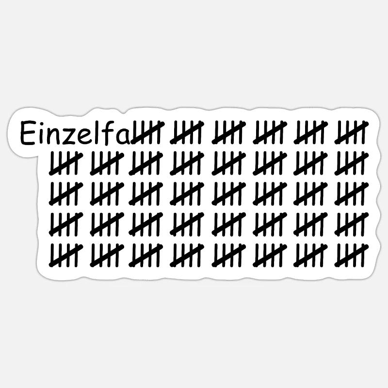 Single case black Sticker size S (10 x 10 cm)