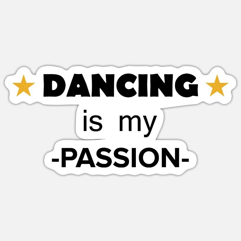 Dancing Dance Music - Sticker size S (10 x 10 cm) - white matte