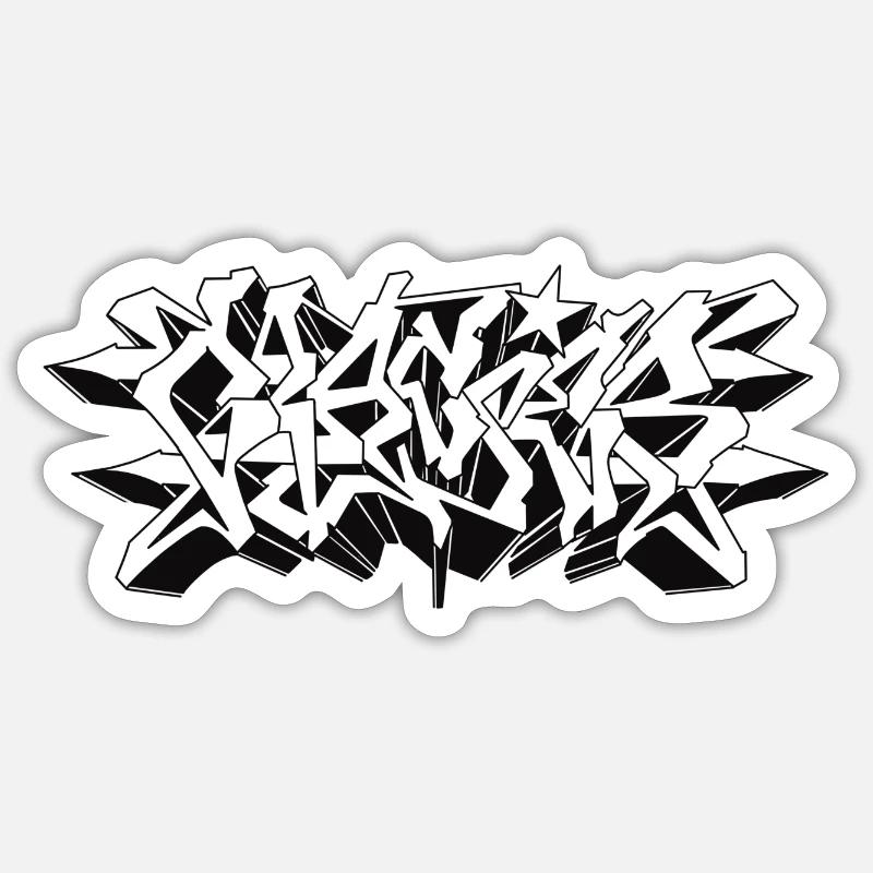 Glacier Piece Tee - Sticker Größe S (10 x 10 cm) - Mattweiß