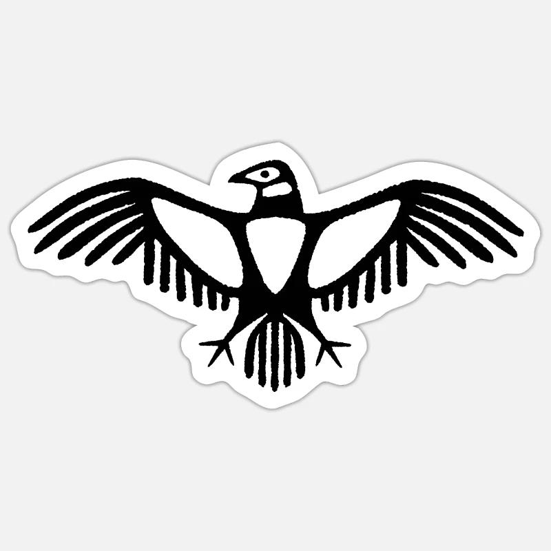 Condor Emblem - Sticker size S (10 x 10 cm) - white matte