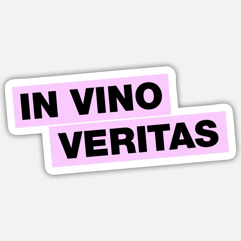 In Vino Veritas Sticker taille S (10 x 10 cm)