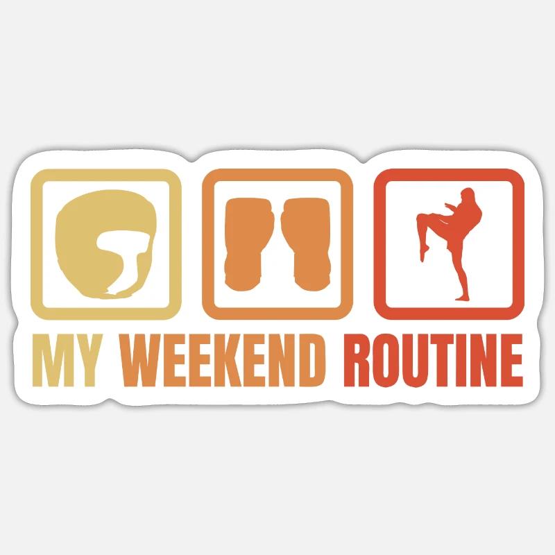 Kickboxer Weekend Sticker size S (10 x 10 cm)