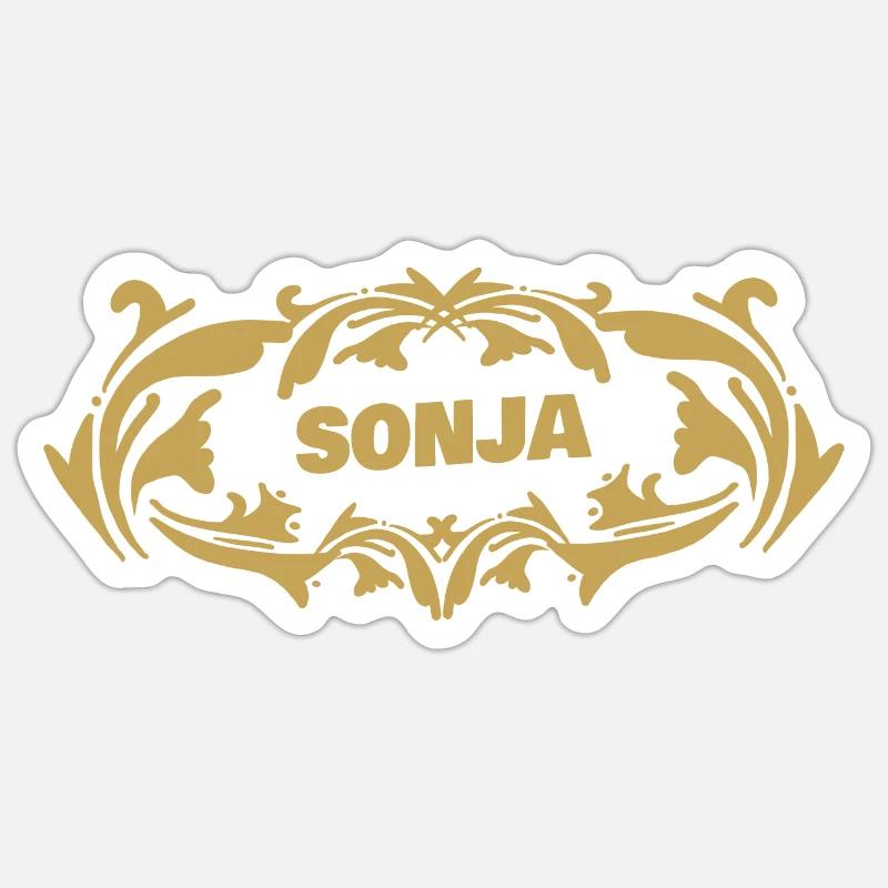 Gift for Sonja Sticker size S (10 x 10 cm)