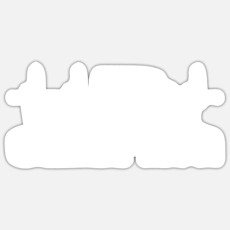 camping - Sticker Größe S (10 x 10 cm) - Mattweiß