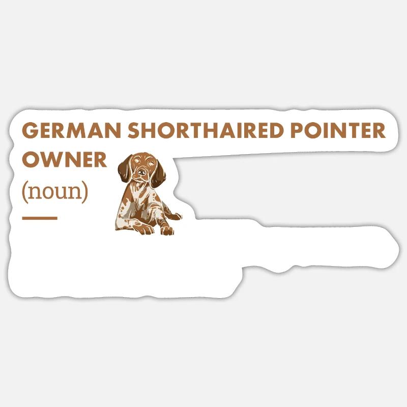 German Shorthaired Pointer Owner Definition Sticker Größe S (10 x 10 cm)