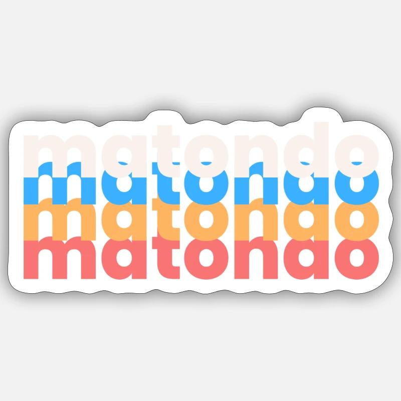 Mantondo - Sticker taille S (10 x 10 cm) - blanc mat