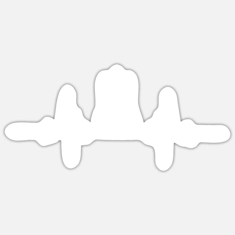 Herzschlag Space Shuttle Start Sticker Größe S (10 x 10 cm)