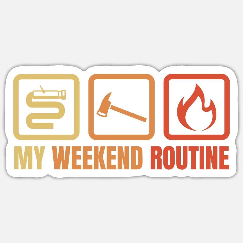 Fire Brigade Weekend Sticker size S (10 x 10 cm)
