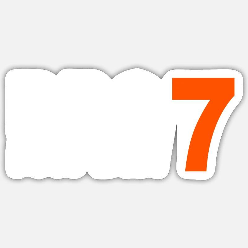 7. Geburtstag Geschenk Kind Sticker Größe S (10 x 10 cm)