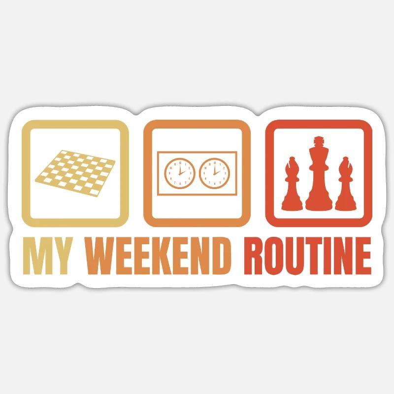Chess Weekend Sticker size S (10 x 10 cm)