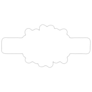 Nom de femme Clarisa - Sticker taille S (10 x 10 cm) - blanc mat - Devant
