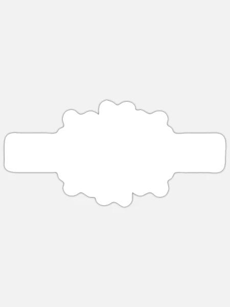 - Sticker size S (10 x 10 cm) - white matte