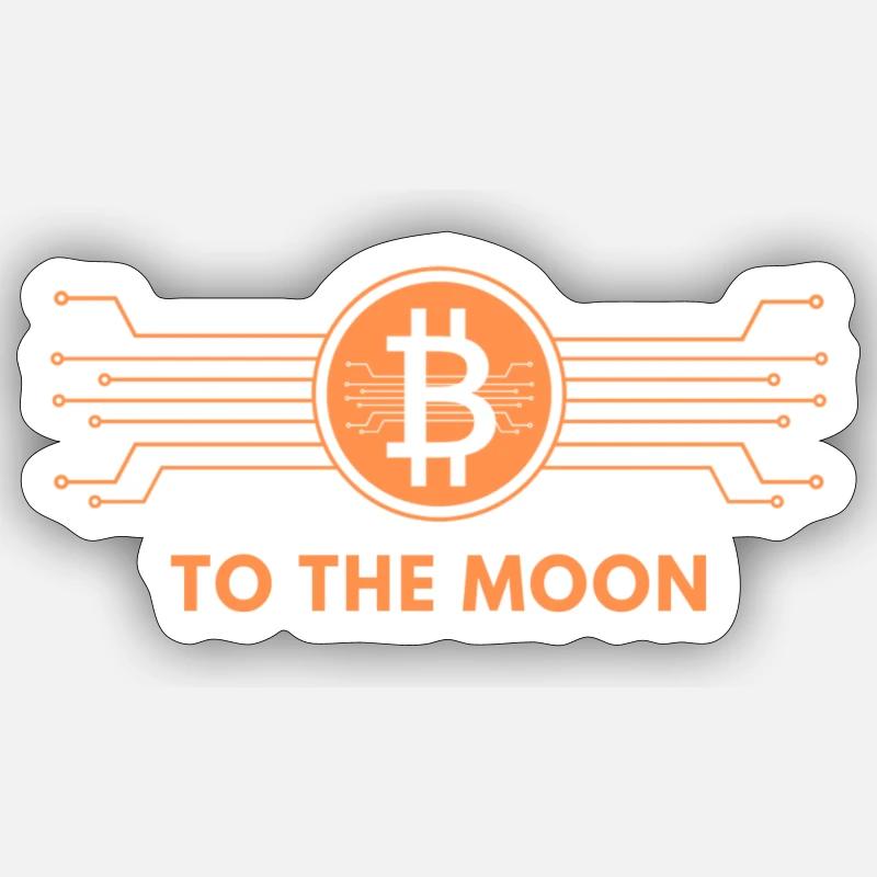 Bitcoin Trajectory - Sticker size S (10 x 10 cm) - white matte