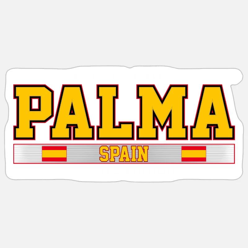 Palma - Sticker size S (10 x 10 cm) - white matte