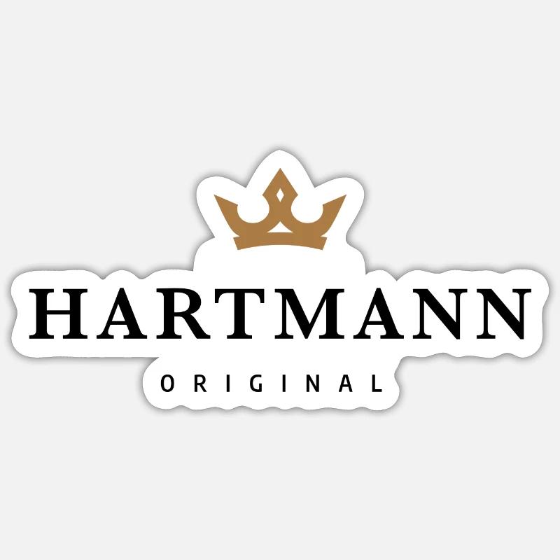 Hartmann - Sticker Größe S (10 x 10 cm) - Mattweiß