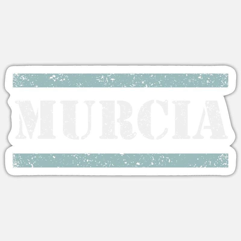 Murcie - Sticker taille S (10 x 10 cm) - blanc mat