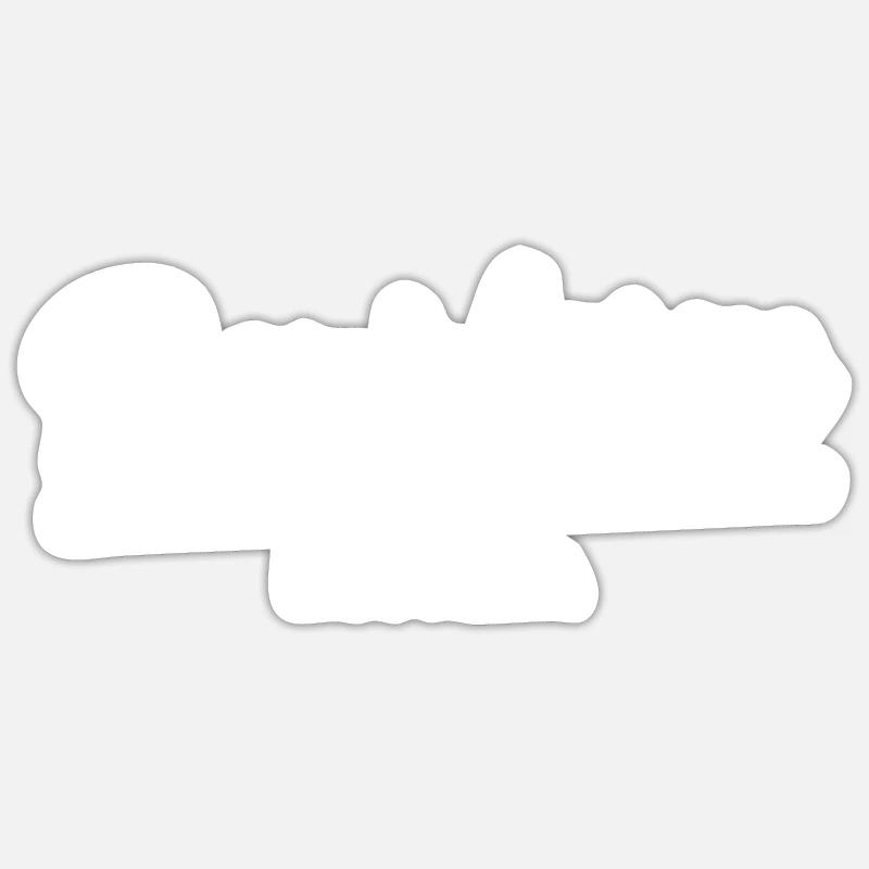 Benidorm - España - Sticker taille S (10 x 10 cm) - blanc mat