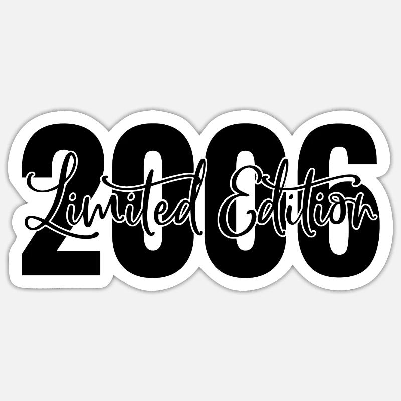 Edition limitée 2006 - Sticker taille S (10 x 10 cm) - blanc mat