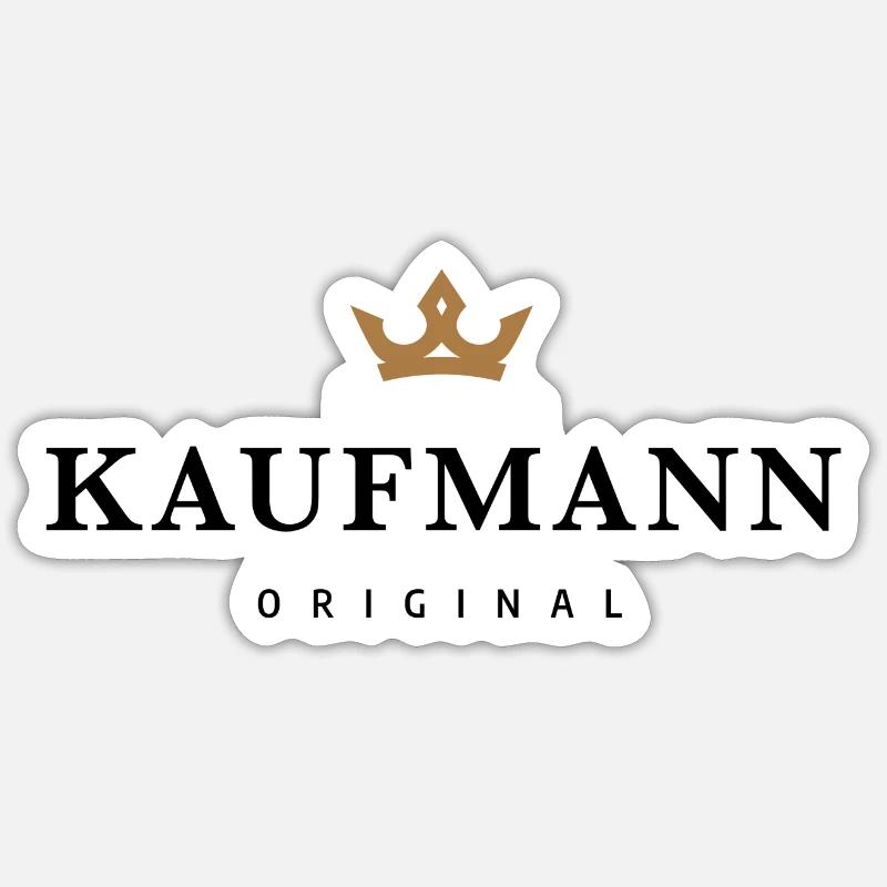 Kaufmann - Sticker Größe S (10 x 10 cm) - Mattweiß