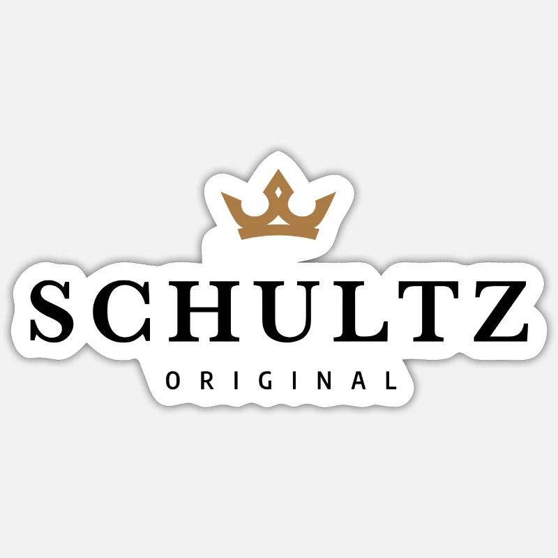 Schultz - Sticker Größe S (10 x 10 cm) - Mattweiß