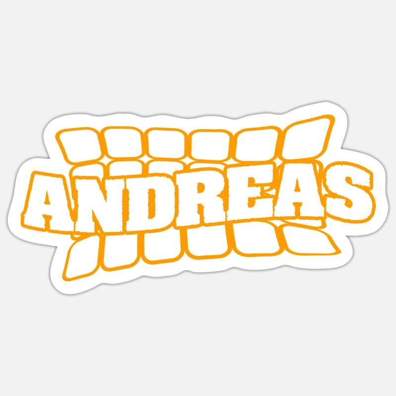 Le nom d’Andreas Sticker taille S (10 x 10 cm)