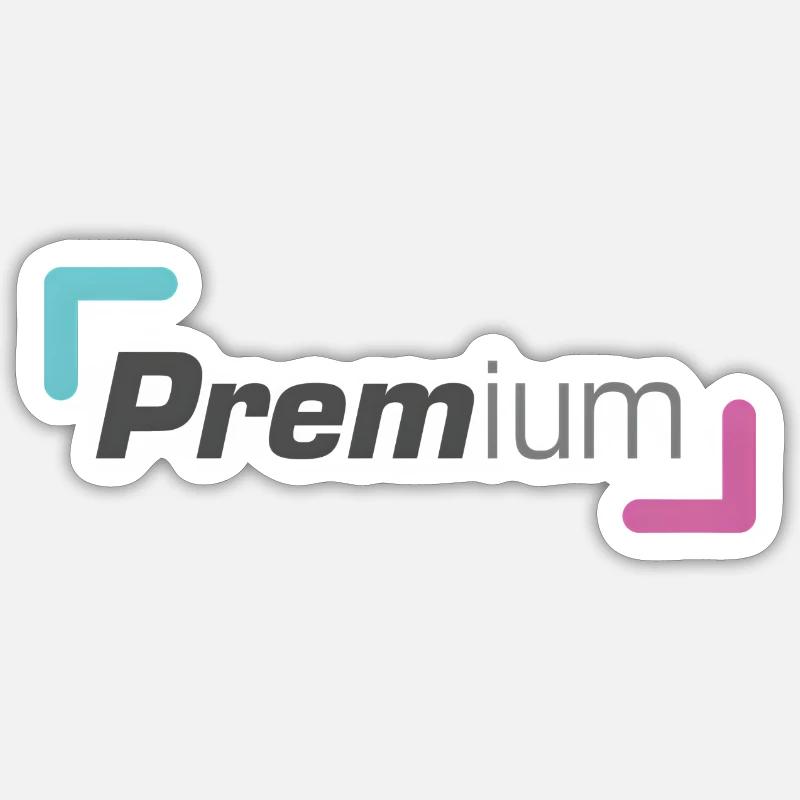 Simply Premium - Sticker size S (10 x 10 cm) - white matte