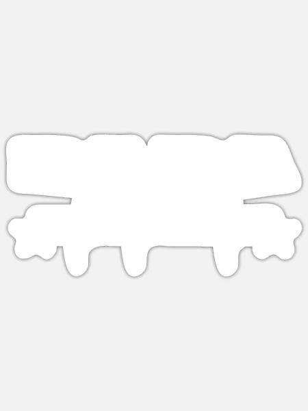 Papa - Sticker Größe S (10 x 10 cm) - Mattweiß